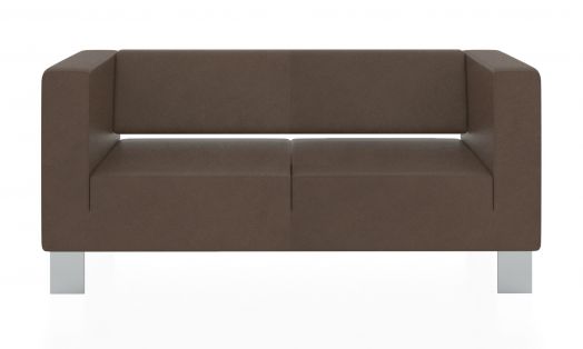 Двухместный диван Горизонт 1600x900x730 мм (Цвет обивки коричневый)