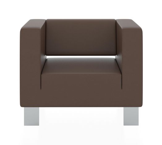 Кресло Горизонт 900x900x730 мм (Цвет обивки коричневый)