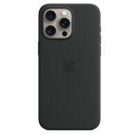 Чехол-накладка Apple MagSafe для iPhone 15 Pro Max, силикон, черный