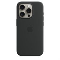Чехол-накладка Apple MagSafe для iPhone 15 Pro, силикон, черный