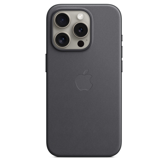 Чехол-накладка Apple MagSafe для iPhone 15 Pro, микротвил, черный