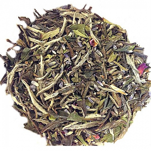 Белый чай "Императорский белый пион с лавандой и розой" , 250 г