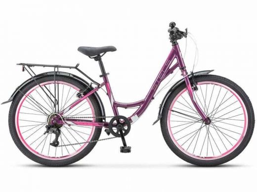 Велосипед Miss-4300 V 24" V010 14" Фиолетовый розовый