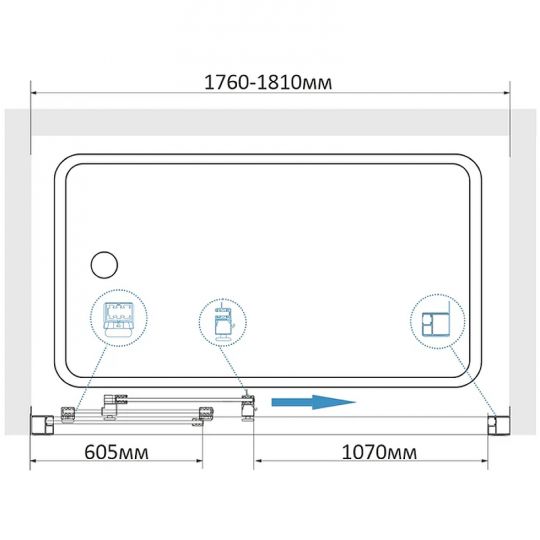 Шторка на ванну RGW Screens SC-41 180x150 04114118-51 схема 5