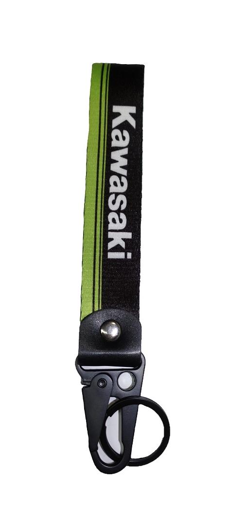 Лента для ключей короткая kawasaki green