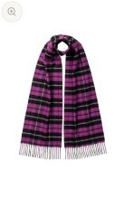 однотонный кашемировый шарф (100% драгоценный кашемир),Тартан Лес Каледонии Caledonian forest tartan cashmere scarf, высокая плотность 7