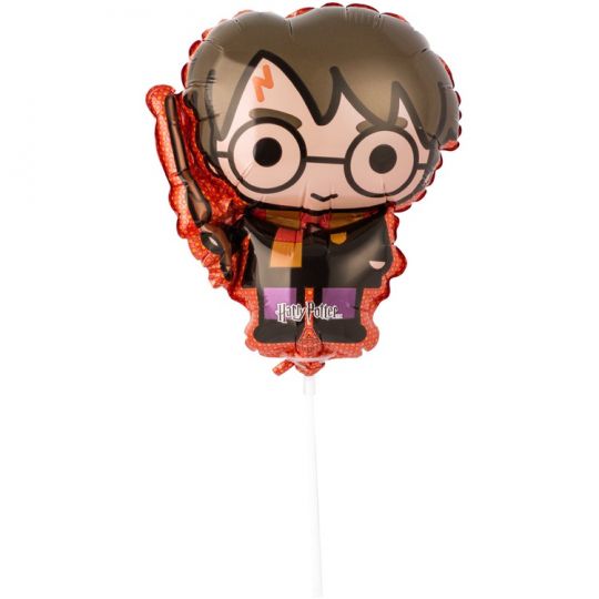 Гарри Поттер шар фольгированный на палочке с воздухом