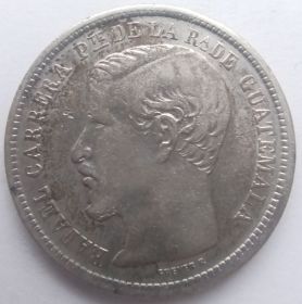 1 песо Гватемала 1865