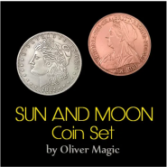 Монетный набор Sun and Moon Coin Set (Morgan Dollar) by Oliver Magic
