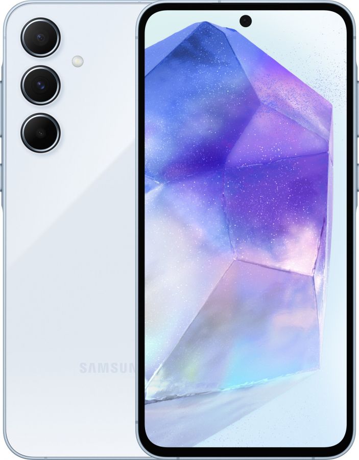 Смартфон Samsung Galaxy A55 5G 8/256 ГБ, Dual: nano SIM + eSIM, iceblue EU