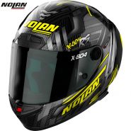 Шлем Nolan X-804 RS Ultra Carbon Spectre, Черно-серо-желтый