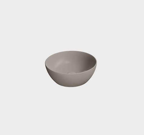 Изображение Раковина-чаша накладная круглая GSI PURA 885405 320 мм х 320 мм, цвет Tortora Matte