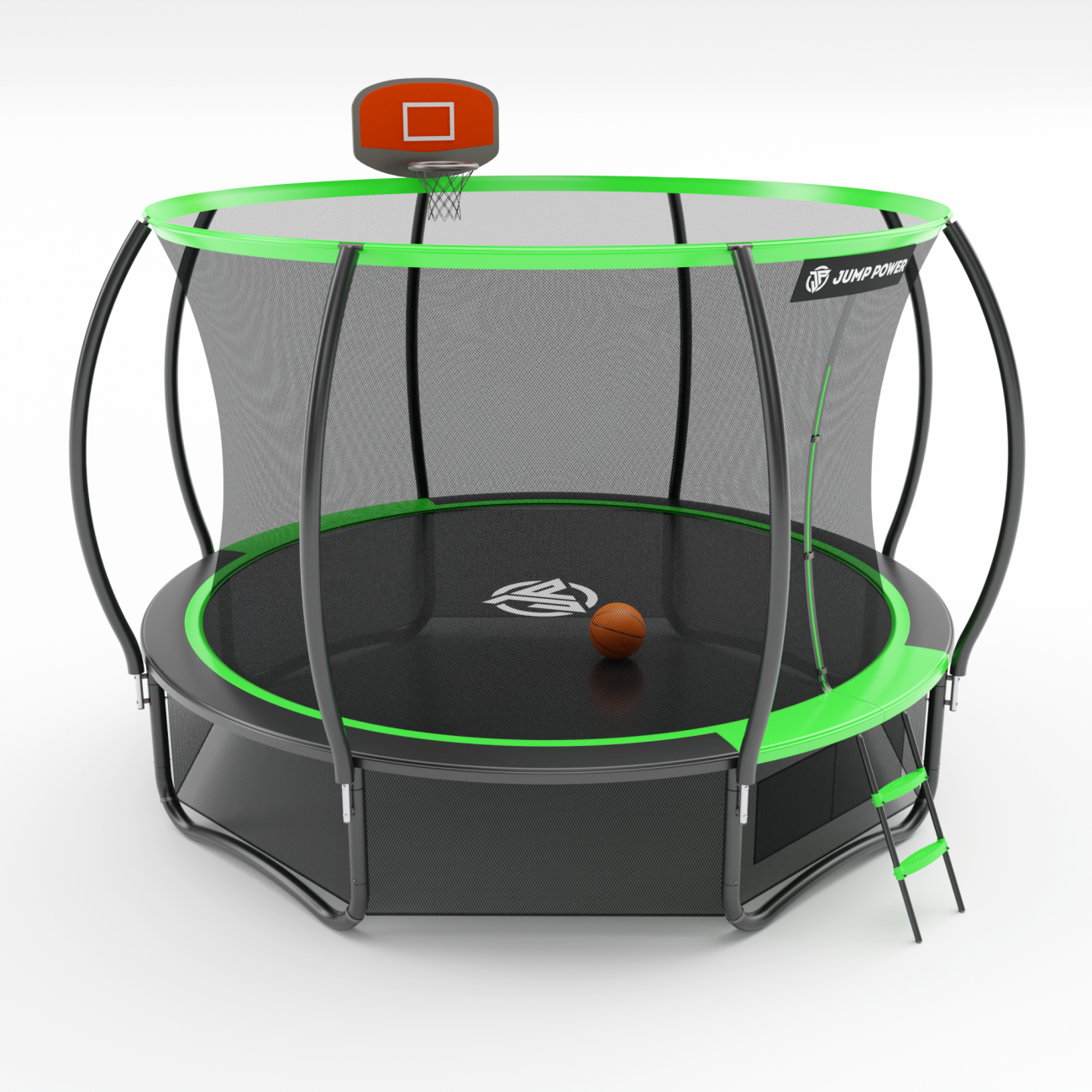 Батут Jump Power 12 ft Pro Inside Basket Green