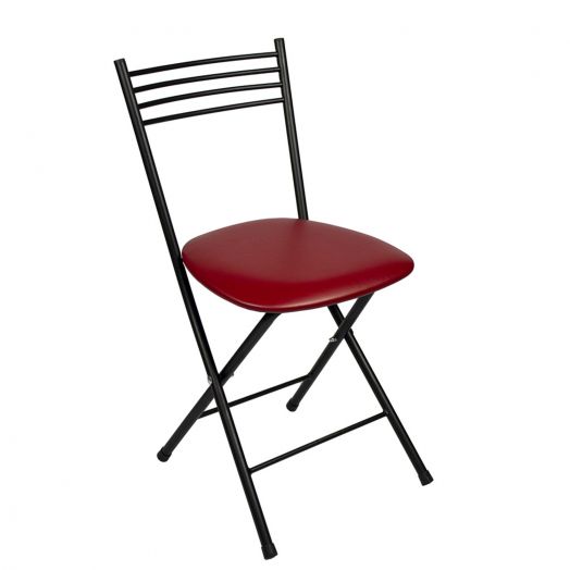 Складной стул «Хлоя» (Красная экокожа)