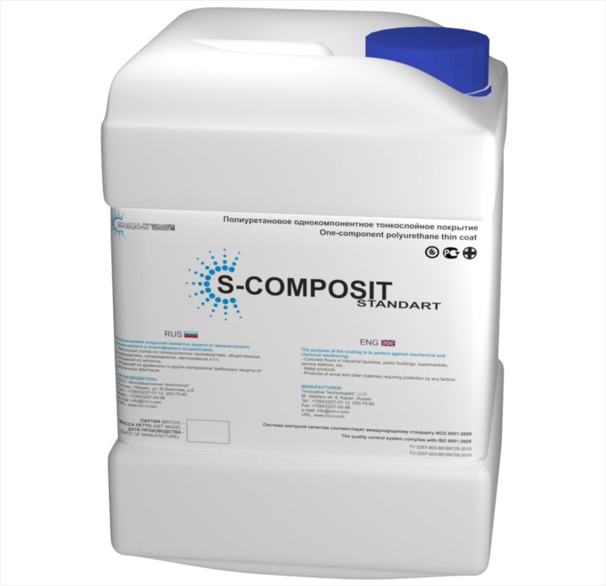 S-COMPOSIT STANDART - 10 кг. Полиуретановое износостойкое покрытие