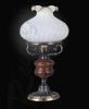Лампа Настольная Reccagni Angelo P 760 M Тёмная Бронза с Деревом, Латунь / Рекагни Анджело