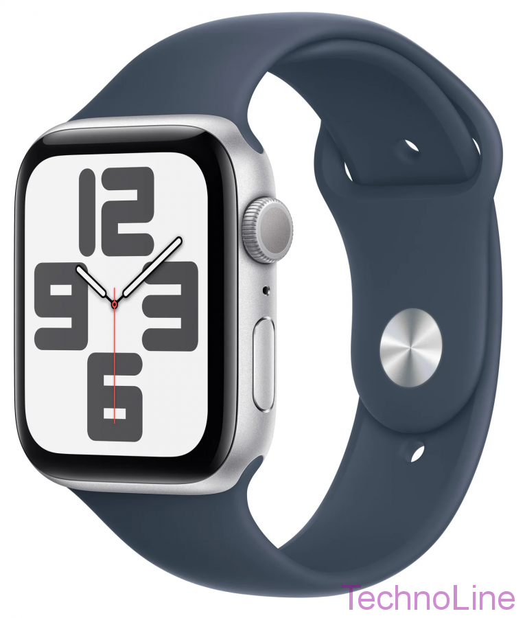 Apple Watch Series SE Gen 2 2023 40 мм Aluminium Case GPS, Silver/Storm Blue Sport Band M/L