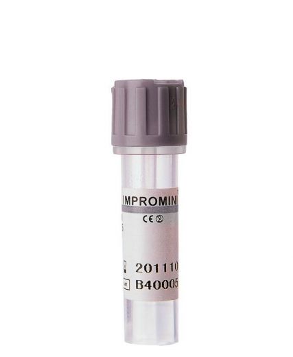 Микропробирки без капилляра для взятия капиллярной крови для глюкозы и лактаты, 0,5 мл, 10х45 мм, пластик, упаковка 50 шт