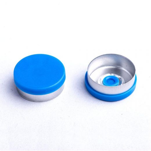 Колпачок алюминиевый с пластиковой вставкой для инъекционных флаконов, G13, диаметр 13,3 мм, 1 шт