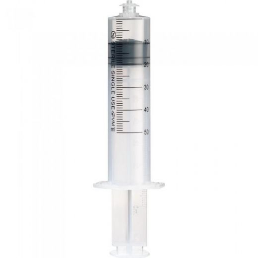 Перфузорный шприц 50 мл 3-х компонентный, без иглы, с Луер-Лок креплением, для любых инфузионных насосов, 120 шт/упак ST
