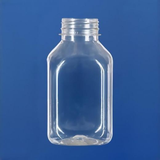 Бутылка 300 мл, горло 38/415 мм, ПЭТ, конический скат горла, прозрачная, без крышки, 100 шт/упак