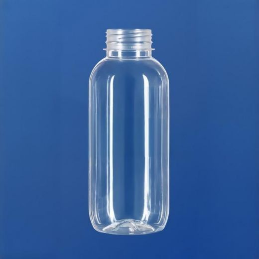 Бутылка 400 мл, горло 38/415 мм, ПЭТ, кргулый скат горла, прозрачная, без крышки, 120 шт/упак