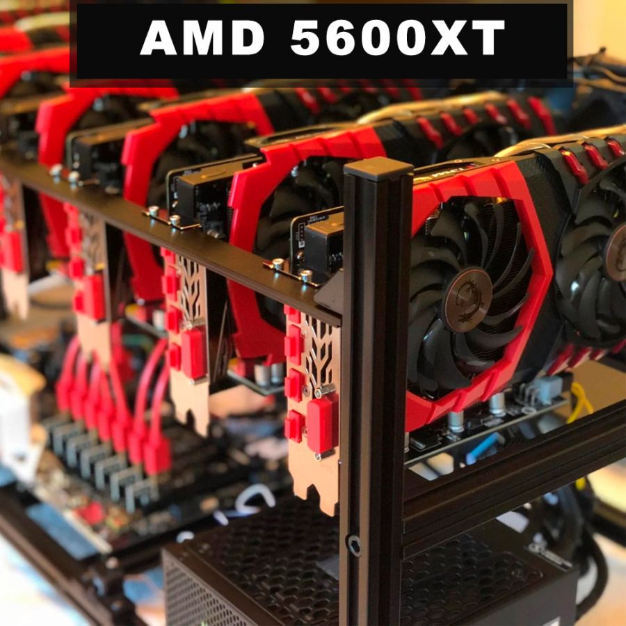 Майнинг Ферма AMD Radeon 5600XT 6Gb 4-6-8-12 видеокарт