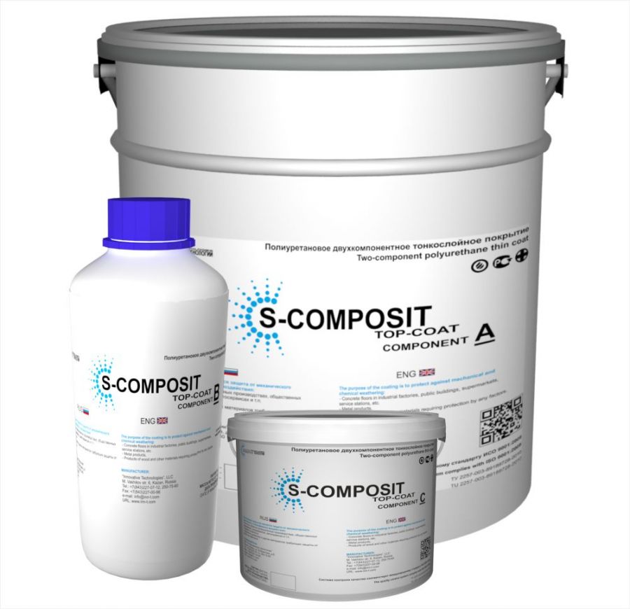 S-COMPOSIT TOP-COAT (ZN) 5 кг. Краска цинковая атмосферостойкая.