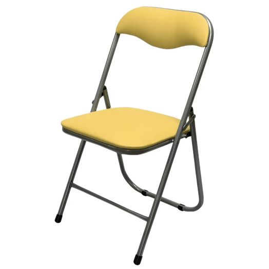 Складной стул  РС 04 (Цвет обивки Жёлтый)