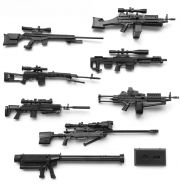 Набор сборных моделей оружия, винтовки, автоматы, 8 штук масштаб 1:6