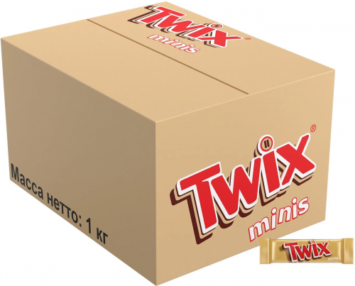 Конфеты Twix Minis, 1 кг