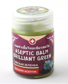 Binturong Aseptic Balm Brilliant Green, Тайская зеленка с экстрактом черного тмина 50гр