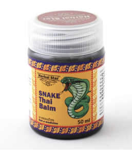 Чёрный бальзам с королевской коброй Snake thai balm, 50 ml, Herbal Star