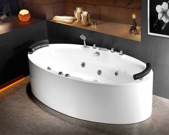 Овальная ванна Frank F163 200х110 см с гидромассажем схема 2