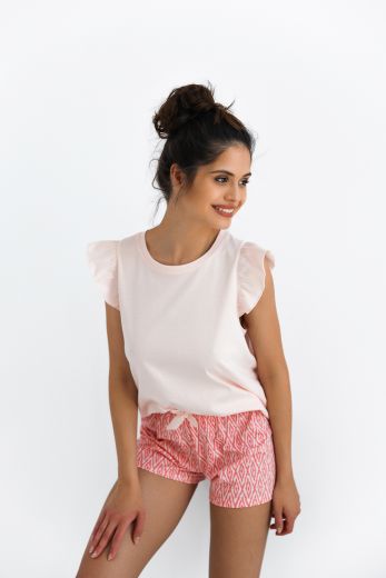 Пижама женская SENSIS Vittoria, футболка и шорты, розовый