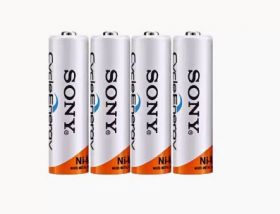 Аккумуляторные батарейки Sony AA 1,5V 4600mWh (перезаряжаемые), 4 шт.