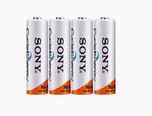 Аккумуляторные батарейки Sony AA 1,5V 4600mWh (перезаряжаемые), 4 шт.