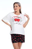Пижама с шортами Очарование 0к-056к [белый/красный]