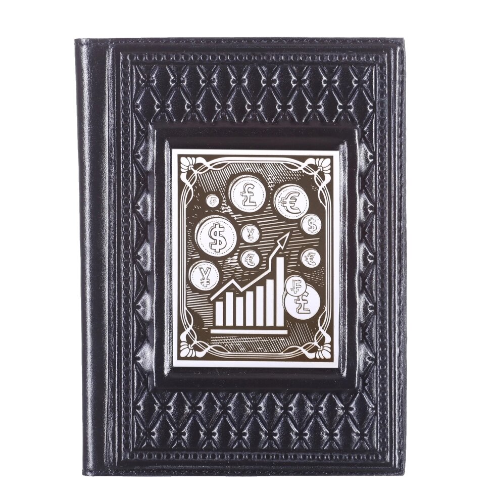 Макей Обложка для паспорта «Брокеру-4» с накладкой покрытой никелем
