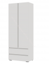 Шкаф 2-х створчатый "Хелен" ШК-01 (Белый шагрень)