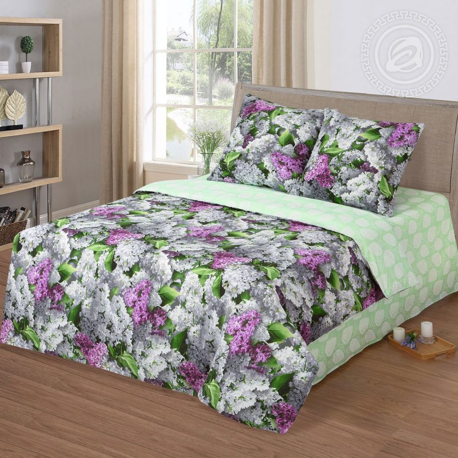 «Цветок желаний» (Премиум) постельное белье Бязь 2-х спальный с евро