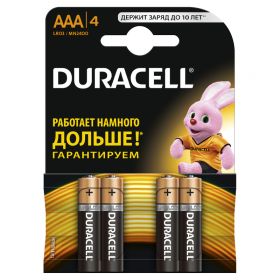 батарейка Duracell  LR03 BL4 PLUS, 4/40
