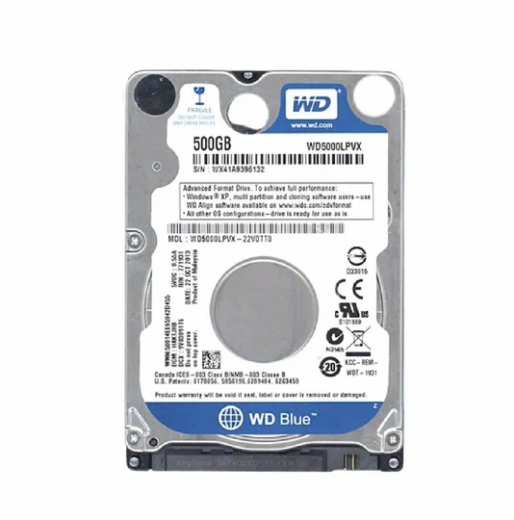 Жесткий диск HDD 2,5" WESTERN DIGITAL 500 Гб