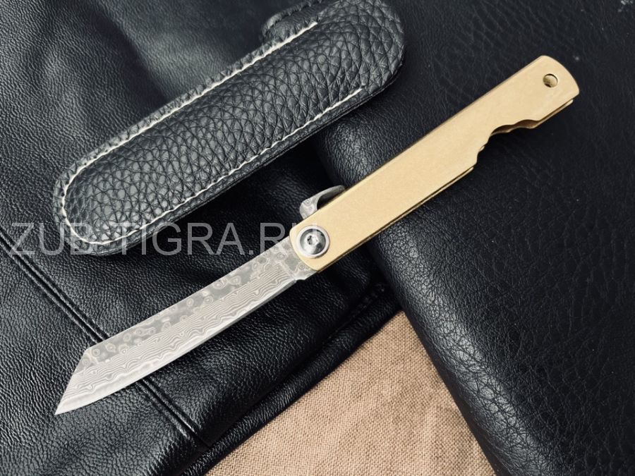 Японский нож Higonokami Damascus