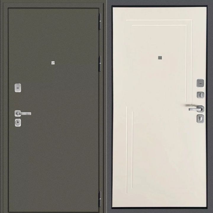 Дверь Ратибор Оптима 3К Капучино металлическая