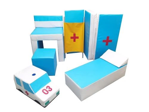 Набор детских мягких модулей "Больница" 8 предметов