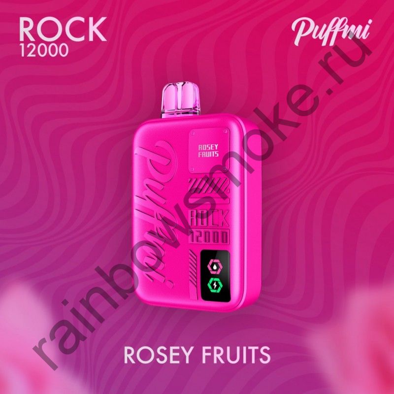 Электронная сигарета Puffmi Rock 12000 - Rosey Fruits (Розовые Фрукты)