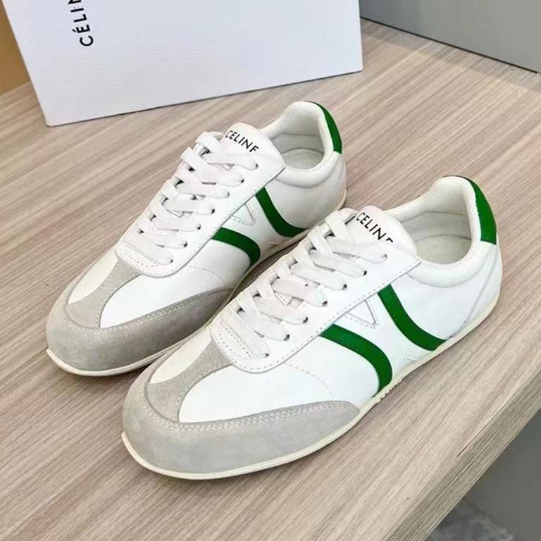 Кроссовки CELINE Premium бело-зеленые