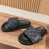 Шлепанцы LOUIS VUITTON PREMIUM черные