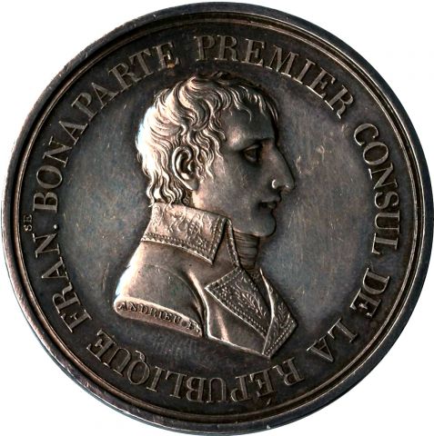 Медаль 1801 Франция Наполеон I Бонапарт UNC